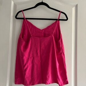 Mi Ami Pink Linen Tank Top